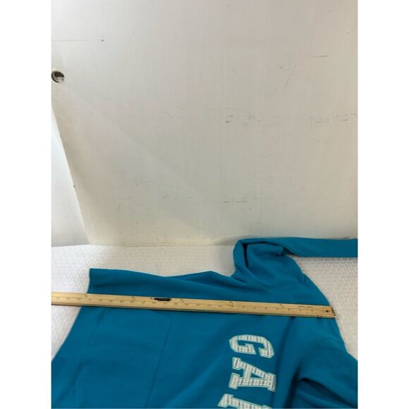 Gap youth large Lg stretch sweatshirt hoodie turquoise rn#54023 - Picture 6 of 7